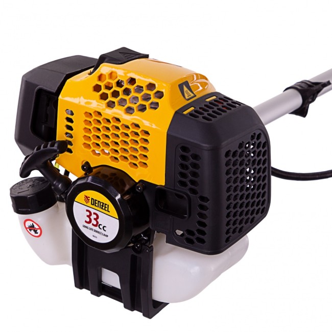 Триммер бензиновый DGT 330S, 33 см3, 1.8 л. с, разъемная штанга, состоит из 2 частей Denzel Триммер бензиновый DGT 330S, 33 см3, 1.8 л. с, разъемная штанга, состоит из 2 частей Denzel