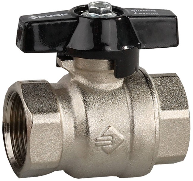 ЗУБР d 3/4″, ручка ″бабочка″, ″мама-мама″, полнопроходной шаровой кран (4-51323-C-3/4) ЗУБР d 3/4″, ручка ″бабочка″, ″мама-мама″, полнопроходной шаровой кран (4-51323-C-3/4)