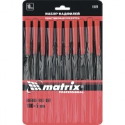 Набор надфилей, 180 х 5 мм, 10 шт, пластиковые рукоятки Matrix Набор надфилей, 180 х 5 мм, 10 шт, пластиковые рукоятки Matrix
