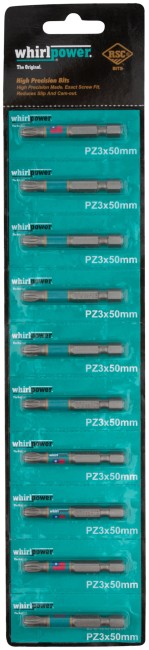 Биты WP, сталь S2, с насечкой, Профи, 50 мм PZ3, 10 шт. Биты WP, сталь S2, с насечкой, Профи, 50 мм PZ3, 10 шт.