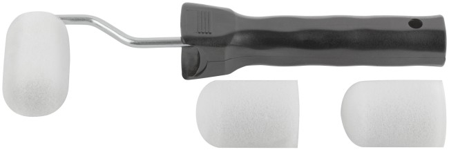 Валик поролоновый белый с ручкой "мини" 50 мм + 2 сменных ролика Валик поролоновый белый с ручкой "мини" 50 мм + 2 сменных ролика