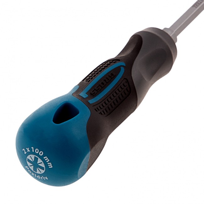 Отвертка PZ2 x 100 мм, S2, трехкомпонентная ручка Gross Отвертка PZ2 x 100 мм, S2, трехкомпонентная ручка Gross