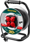 KRAFTOOL K-325, КГ, 3 х 2.5 мм2, 30 м, 4000 Вт, IP44, силовой удлинитель на стальной катушке (55086-30) KRAFTOOL K-325, КГ, 3 х 2.5 мм2, 30 м, 4000 Вт, IP44, силовой удлинитель на стальной катушке (55086-30)