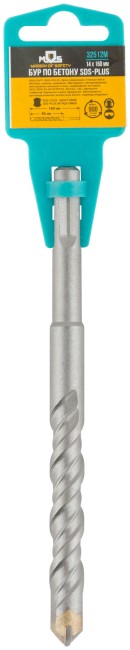 Бур по бетону SDS PLUS с двойной резьбой 14х160 мм Бур по бетону SDS PLUS с двойной резьбой 14х160 мм