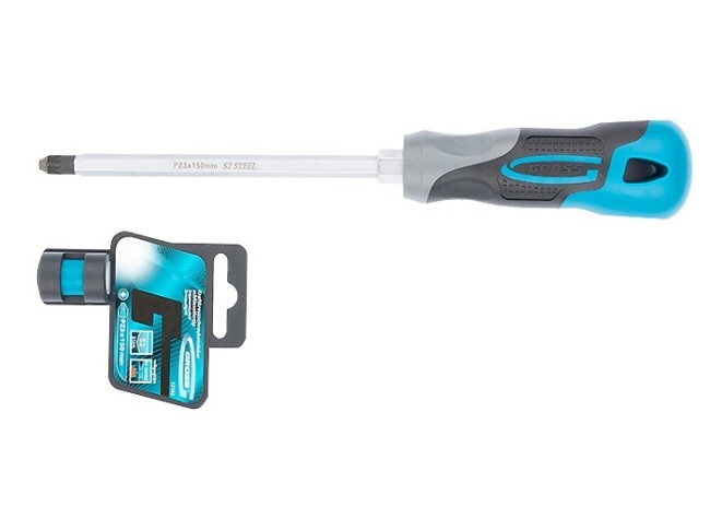 Отвертка PZ3 x 150 мм, S2, трехкомпонентная ручка Gross
