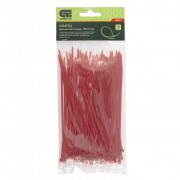 Хомуты, 150 x 2.5 мм, пластиковые, красные, 100 шт Сибртех Хомуты, 150 x 2.5 мм, пластиковые, красные, 100 шт Сибртех