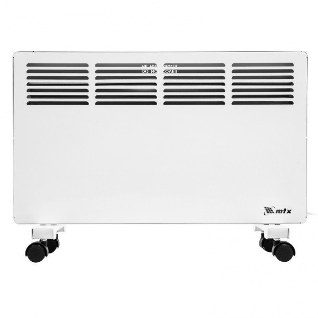 Конвектор электрический КМ-1500.2, 230 В, 1500 Вт, X-образный нагреватель, колеса, термостат // MTX
