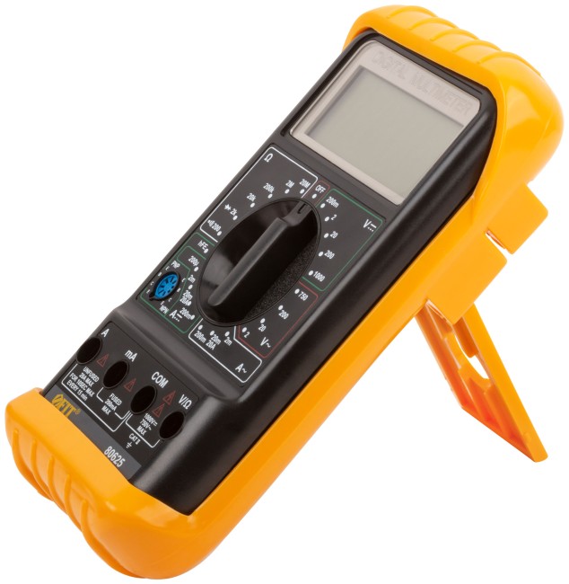 Мультиметр 0,1 мВ-1000 В; 0,1 В-750 В; 1 мкА-20 А; 0,1 Ом-20 МОм; коробка