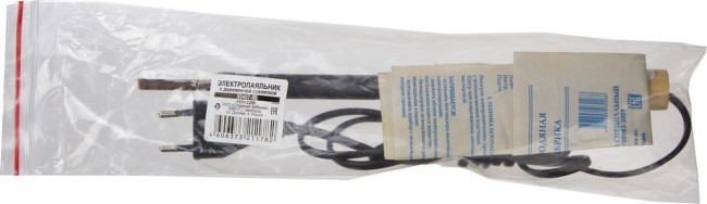 ЭПЦН Россия, 65 Вт, электропаяльник с деревянной рукояткой (55407-65) ЭПЦН Россия, 65 Вт, электропаяльник с деревянной рукояткой (55407-65)