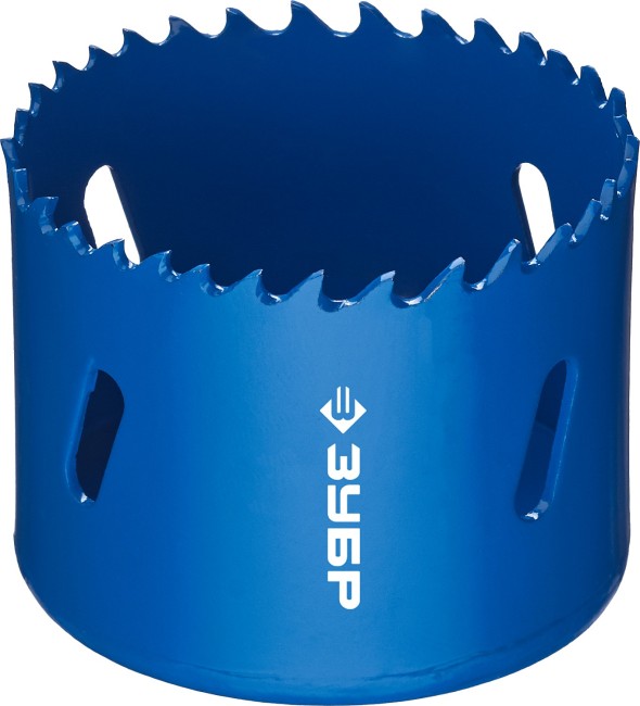 ЗУБР 57 мм, сталь Р6М5, биметаллическая коронка (29531-057) ЗУБР 57 мм, сталь Р6М5, биметаллическая коронка (29531-057)