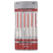 Набор надфилей алмазных, 140 х 50 х 3 мм, 6 шт Matrix Набор надфилей алмазных, 140 х 50 х 3 мм, 6 шт Matrix