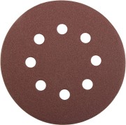 Круг STAYER ″PROFI″ из абразивной бумаги на велкро основе, 8 отв., P80, 125мм, 5шт Круг STAYER ″PROFI″ из абразивной бумаги на велкро основе, 8 отв., P80, 125мм, 5шт