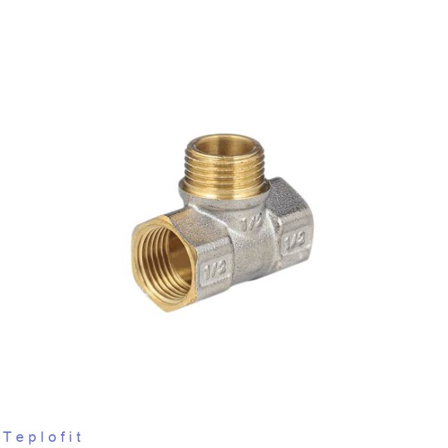 Тройник лат Ду15 м/р/м никель ГОСТ Р 72337 Aquasfera 9009-01