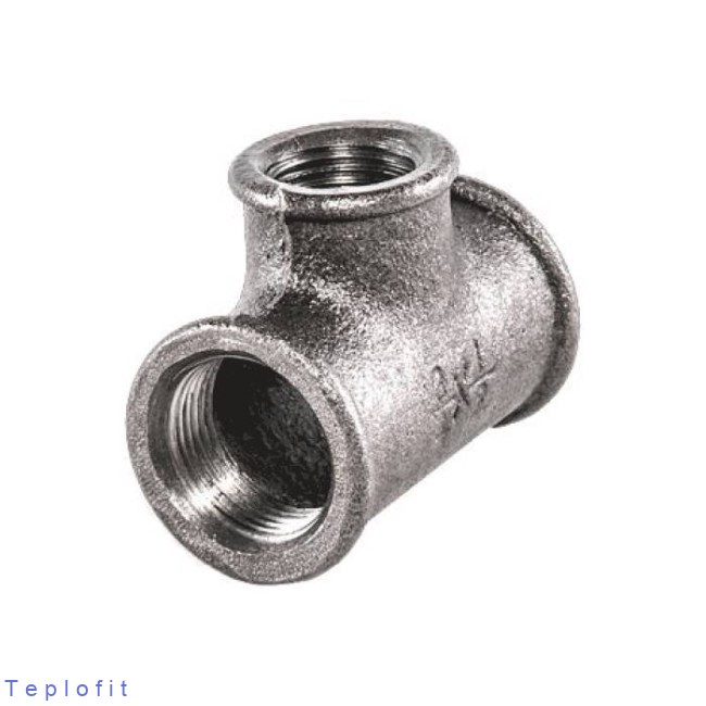 "Тройник чуг перех Ду50х15 (2""х1/2"") м/м Fittex"