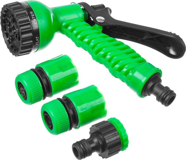 РОСТОК НП-12, 1/2″, фурнитура для подключения, пистолет 7 режимов, поливочный набор (427368) РОСТОК НП-12, 1/2″, фурнитура для подключения, пистолет 7 режимов, поливочный набор (427368)