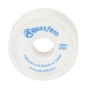 Лента ФУМ PTFE катушка 19ммх0,2ммх15м вода 6020 Aquasfera 6020-04 Лента ФУМ PTFE катушка 19ммх0,2ммх15м вода 6020 Aquasfera 6020-04