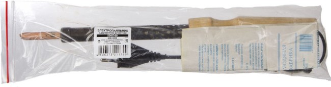 ЭПЦН Россия, 80 Вт, электропаяльник с деревянной рукояткой (55407-80) ЭПЦН Россия, 80 Вт, электропаяльник с деревянной рукояткой (55407-80)
