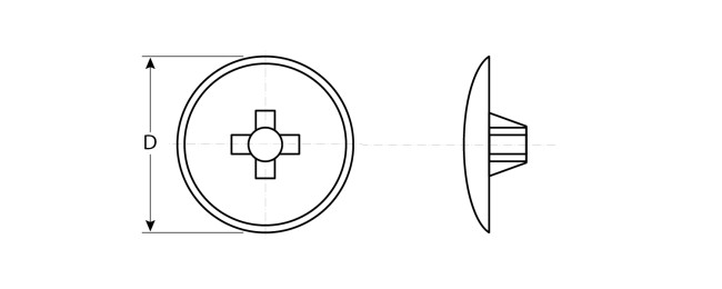 ЗУБР шлиц №2, цвет сосна, 40 шт, декоративная заглушка под шуруп (4-308156-4)