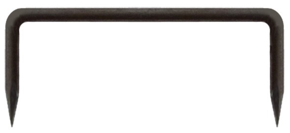 Скоба строительная круглая кованая 8/200/60