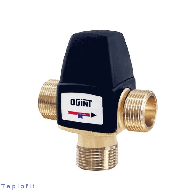 Клапан смес т/стат лат Ду20 Ру10 р/р Kvs2.1 30-65C Ogint