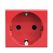 Розетка со шторками з/к 2мод. 16А IP20 красная Viva | 45015 | DKC Розетка со шторками з/к 2мод. 16А IP20 красная Viva | 45015 | DKC