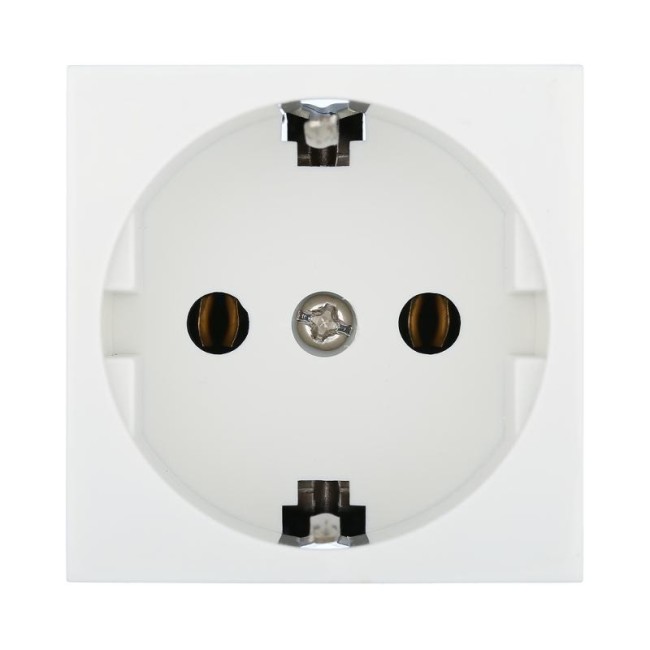 Розетка с з/к, без шторок (белый) LK45 | 851304 | Ecoplast