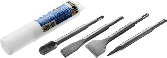 СИБИН 4 шт, 200 мм, SDS-Plus, набор зубил (29240-Н4) СИБИН 4 шт, 200 мм, SDS-Plus, набор зубил (29240-Н4)