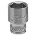 Набор торцевых головок, трещотка 120 зубьев, 1/4", CrV, 12 предметов Gross