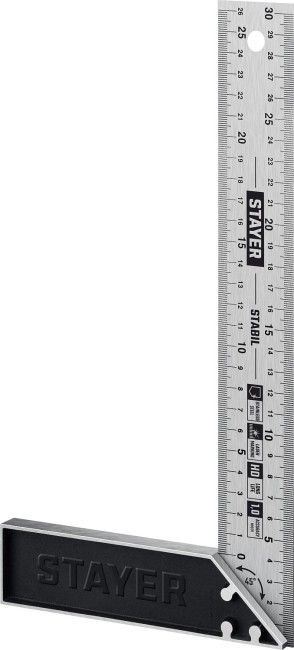 STAYER 300 мм, столярный угольник, Professional (3431-30)