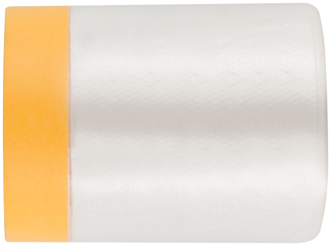 Clever Cover: укрывная пленка с золотистой малярной лентой, статически заряжена, 7 мкр., 55 см х 33 м Clever Cover: укрывная пленка с золотистой малярной лентой, статически заряжена, 7 мкр., 55 см х 33 м