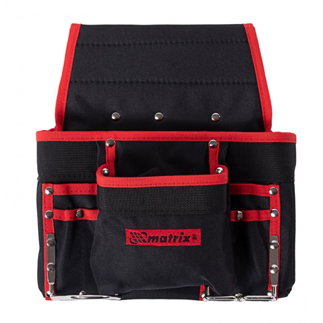 Подсумок поясной, 8 карманов, держатель для молотка, для клещей Matrix