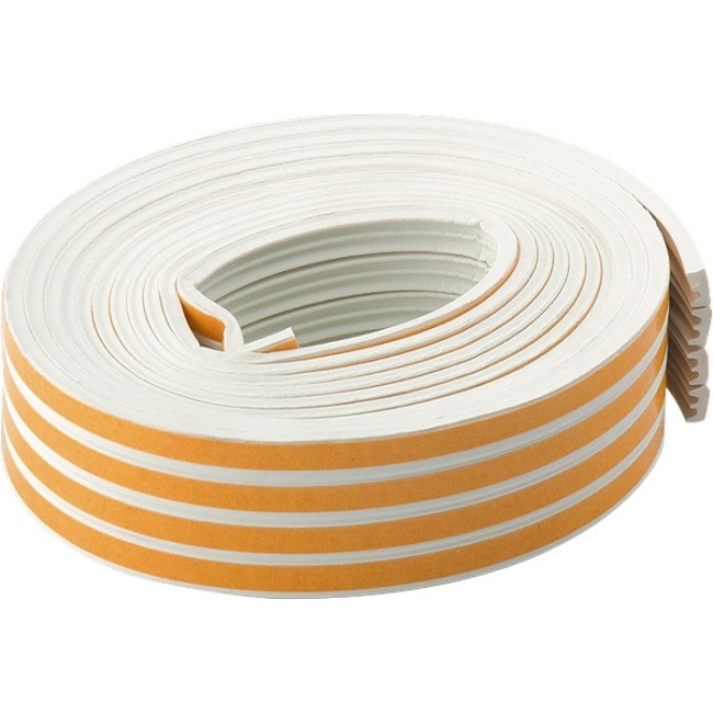 Уплотнитель, 12 м, профиль "E", белый Сибртех Уплотнитель, 12 м, профиль "E", белый Сибртех