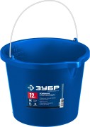 ЗУБР 12 л, первичный высокопрочный пластик, с носиком, усиленное строительное ведро, Профессионал (06091-12) ЗУБР 12 л, первичный высокопрочный пластик, с носиком, усиленное строительное ведро, Профессионал (06091-12)