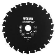 Диск для триммера  c долотообразной формой зуба,  230 х 25,4  26 зубов// Denzel