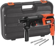 B&D Перфоратор монтаж. 600 Вт; 1,6 Дж; 0-960 об/мин; 3 реж.; Д/М/Б 30/13/20мм; 2,8 кг; кейс (KD860KA) B&D Перфоратор монтаж. 600 Вт; 1,6 Дж; 0-960 об/мин; 3 реж.; Д/М/Б 30/13/20мм; 2,8 кг; кейс (KD860KA)