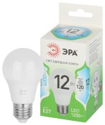 Лампа светодиодная GREEN LINE LED A60-12W-840-E27 GL E27 12 Вт груша яркий белый свет | Б0067107 | ЭРА Лампа светодиодная GREEN LINE LED A60-12W-840-E27 GL E27 12 Вт груша яркий белый свет | Б0067107 | ЭРА