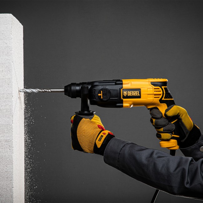 Перфоратор электрический RH-650-18, SDS-plus, 650 Вт, 2.0 Дж, 3 плюс 1 режим Denzel Перфоратор электрический RH-650-18, SDS-plus, 650 Вт, 2.0 Дж, 3 плюс 1 режим Denzel