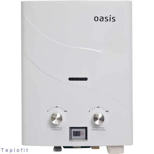 Газовый водонагреватель OASIS :Оазис: бездымоходный B-12W