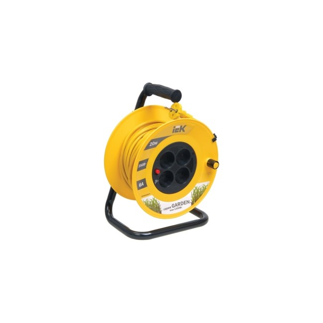 Удлинитель на катушке IEK 4х20м УК20 с термозащитой 2х0.75 Garden WKP23-06-04-20 277731