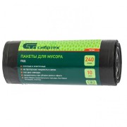 Пакеты для мусора 240 л x 10 шт, пвд, короткий ролик, тип дна "Звезда",Россия Сибртех Пакеты для мусора 240 л x 10 шт, пвд, короткий ролик, тип дна "Звезда",Россия Сибртех
