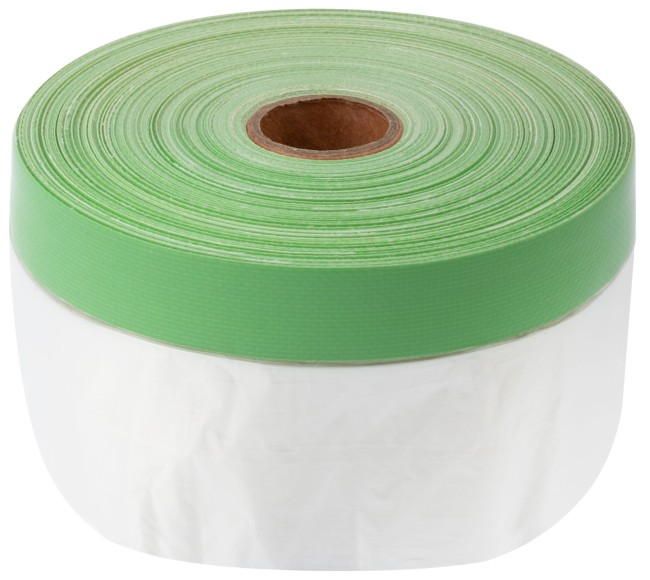 Clever Cover: укрывная пленка с ПЭ-лентой, статически заряжена, 7 мкр., 55 см х 25 м