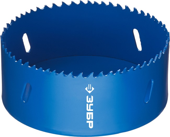 ЗУБР 105 мм, сталь Р6М5, биметаллическая коронка (29531-105) ЗУБР 105 мм, сталь Р6М5, биметаллическая коронка (29531-105)