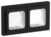 FLITE Рамка 2-местная IP55 Рпро-2-55-ФлЧ черный | FI-M20-32-55-K02 | IEK