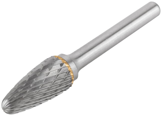 Шарошка карбидная, штифт 6 мм, тип "F", параболическая 12х25х70 мм