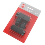 "Набор дизайн-вентилей Royal Thermo CUBE, угловой (черный) 1/2""" "Набор дизайн-вентилей Royal Thermo CUBE, угловой (черный) 1/2"""