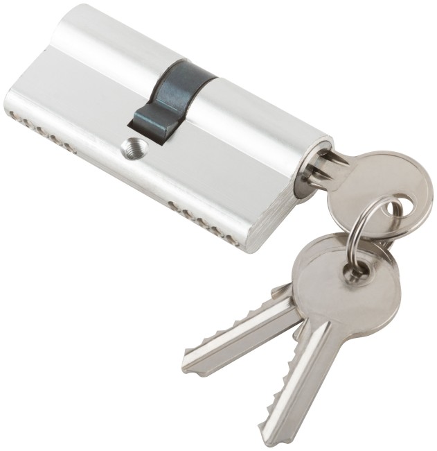 Цилиндровый механизм "Фабрика замков" 70 мм, ключ-ключ, хром Цилиндровый механизм "Фабрика замков" 70 мм, ключ-ключ, хром