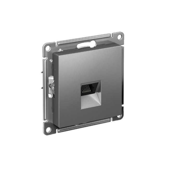 AtlasDesign Сталь Розетка компьютерная RJ45, механизм | ATN000983 | SE