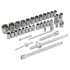 Набор инструментов, 1/4", 1/2", CrV, 120 зубьев, 101 предмет Gross