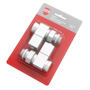 "Набор дизайн-вентилей Royal Thermo CUBE, прямой (белый) 1/2""" "Набор дизайн-вентилей Royal Thermo CUBE, прямой (белый) 1/2"""