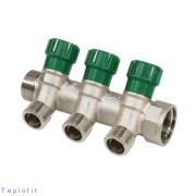 "Коллектор лат клап рег 3/4"" м/р 3в 1/2"" ПУ н/р 36мм M210 SantechSystems"